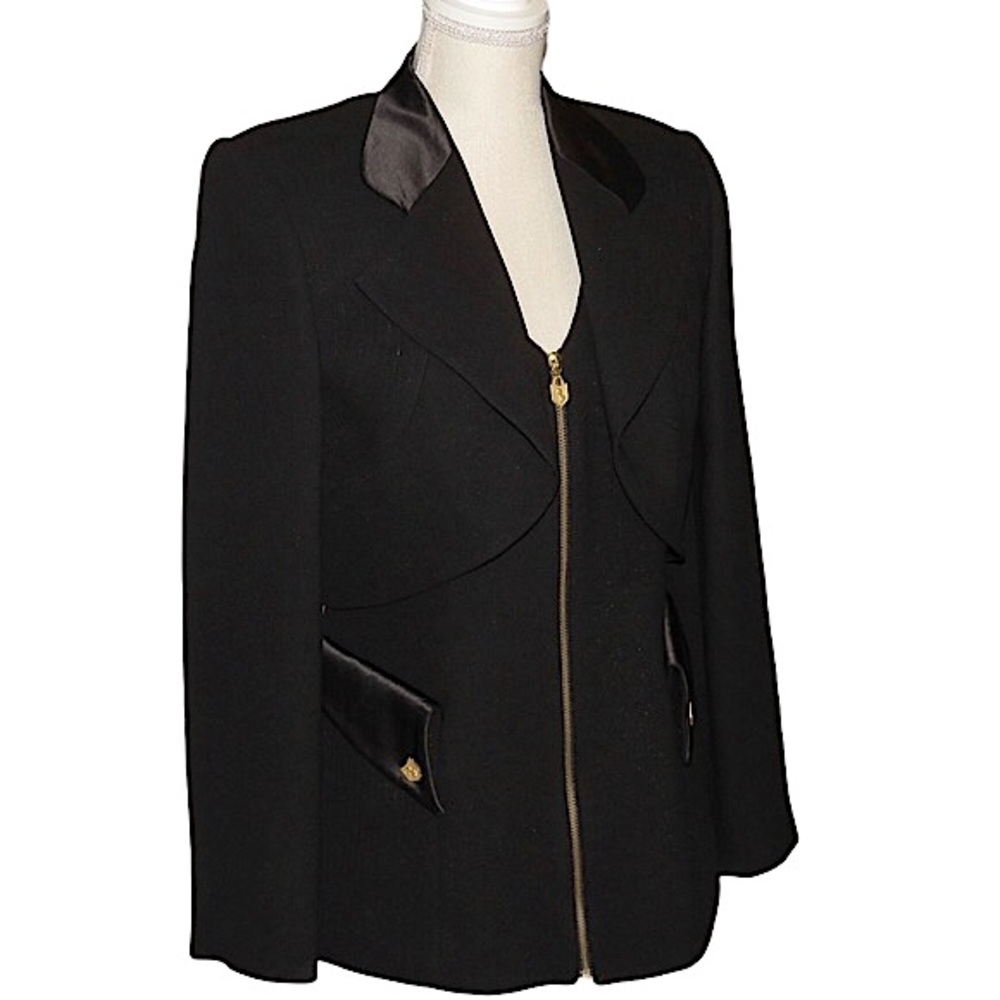 Vintage Alberto Makali Gold Hardware Bolero & Vest 2-Piece Set